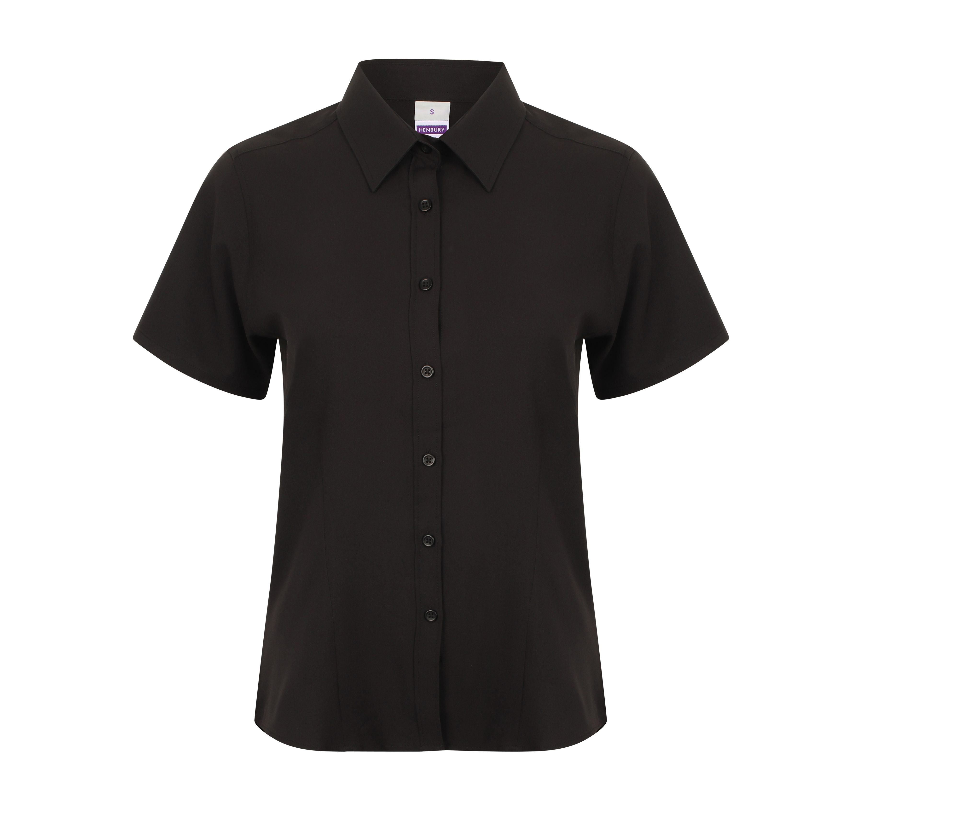 LADIES' WICKING ANTIBACTERIAL POLYESTER QUICK DRY SHORT SLEEVED SHIRT